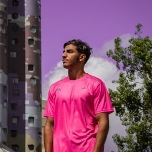 T-SHIRT LAT RUNNING ROSE